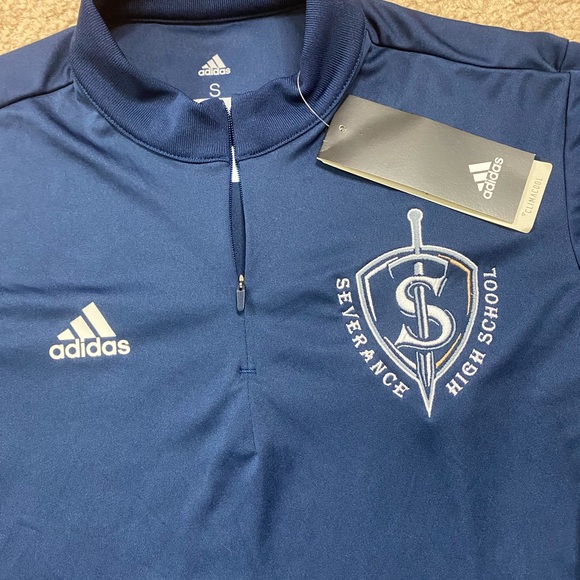 NWT ADIDAS CLIMACOOL EMBROIDERED ZIP UP JACKET - Picture 4 of 8